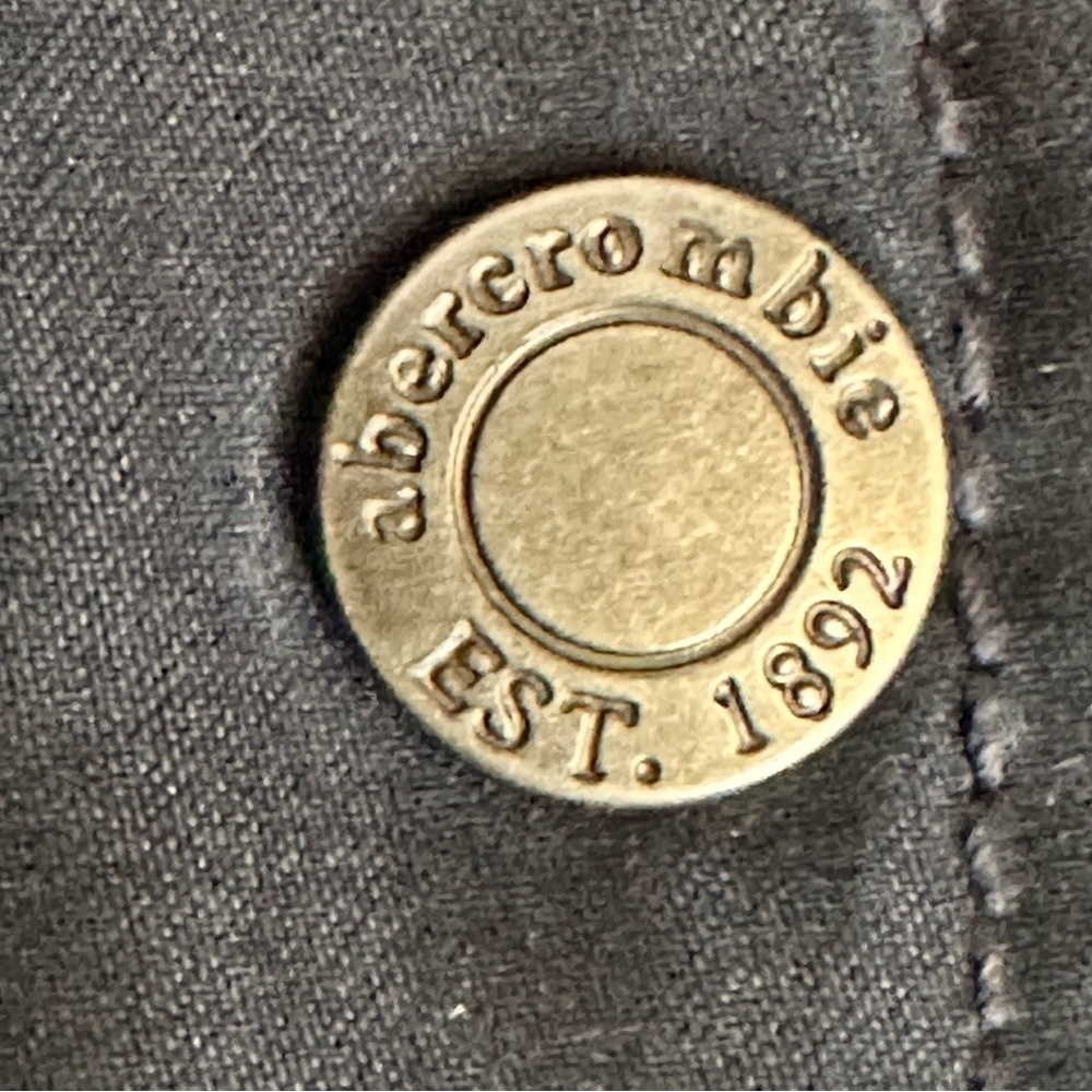 Abercrombie Kids Jacket Faux Fur Lined Multiple Pockets Navy Size 10/12 - Picture 7 of 13